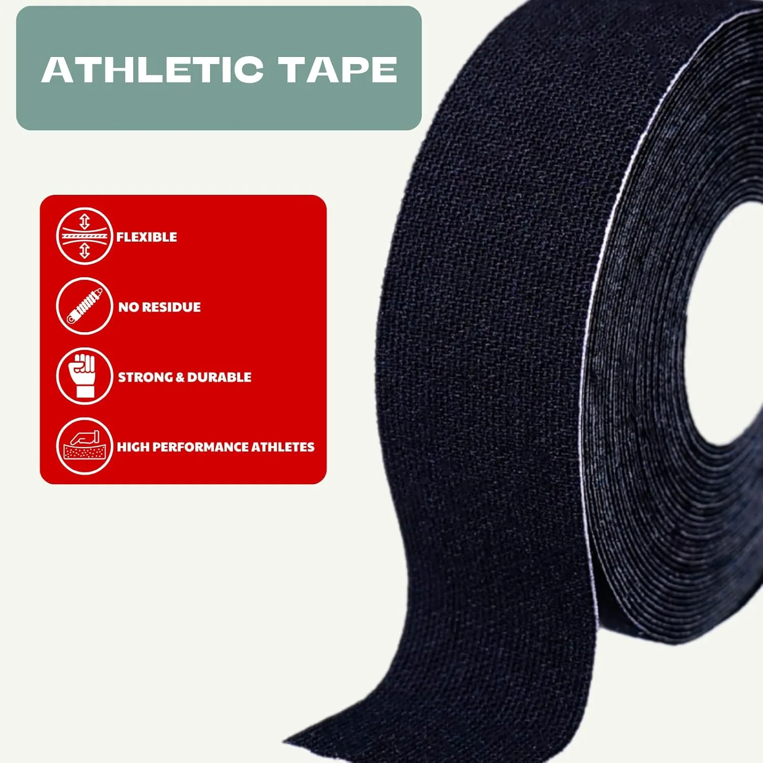 2 PK Grip Tape - Multipurpose Cloth Grip Tape for Pull Up Bars, Barbells, Dumbbells, Sports and Gym Equipment, and Tools- 1 Inch x 16.5 Feet Each Roll
