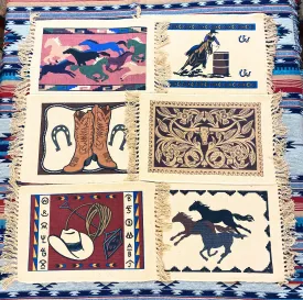24 Assorted WESTERN Table Mats ! Only $2.25 ea.!