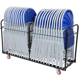 24 Folding Chair Mobile Trolley