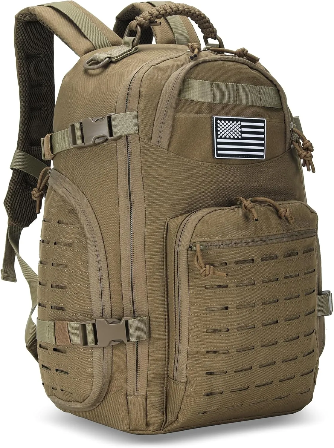 30L Hiking Backpack Lightweight Outdoor Daypack Camping Backpack Outdoor Travel Daypack Day Pack for Man Woman (Khaki)