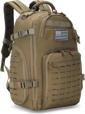 30L Hiking Backpack Lightweight Outdoor Daypack Camping Backpack Outdoor Travel Daypack Day Pack for Man Woman (Khaki)
