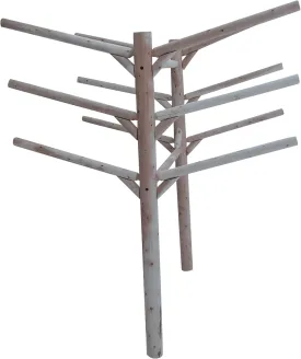 6-Place Buried-In-Ground Kayaks Log Rack, Kayak Storage Rack Outdoor, Surf Board Racks, Vertical Kayak Racks for Outdoor Storage, Sup Rack, Paddle Board Rack, Surf Rack