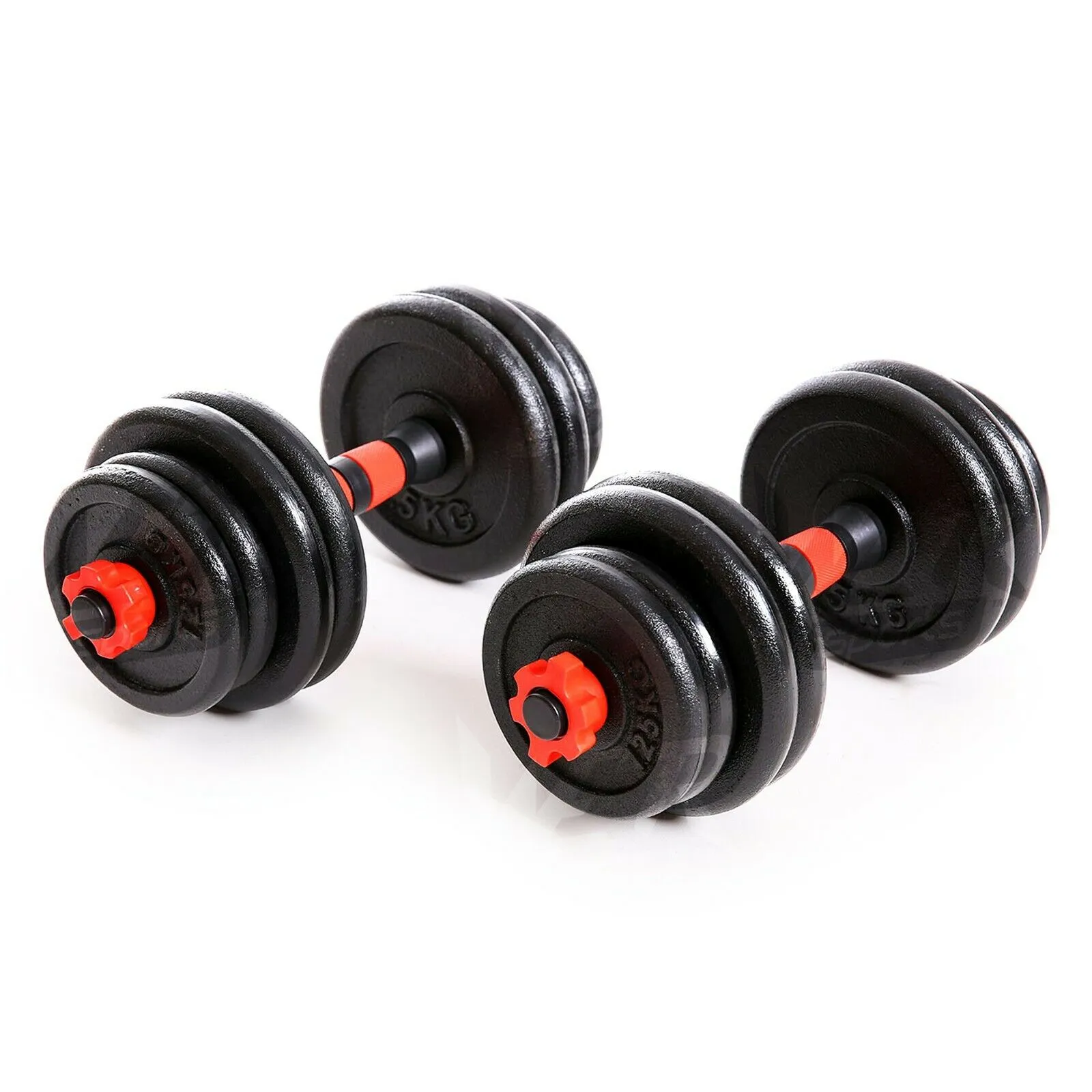 Adjustable Cast Iron Dumbbell Set 15kg, 20kg, 25kg, 30kg