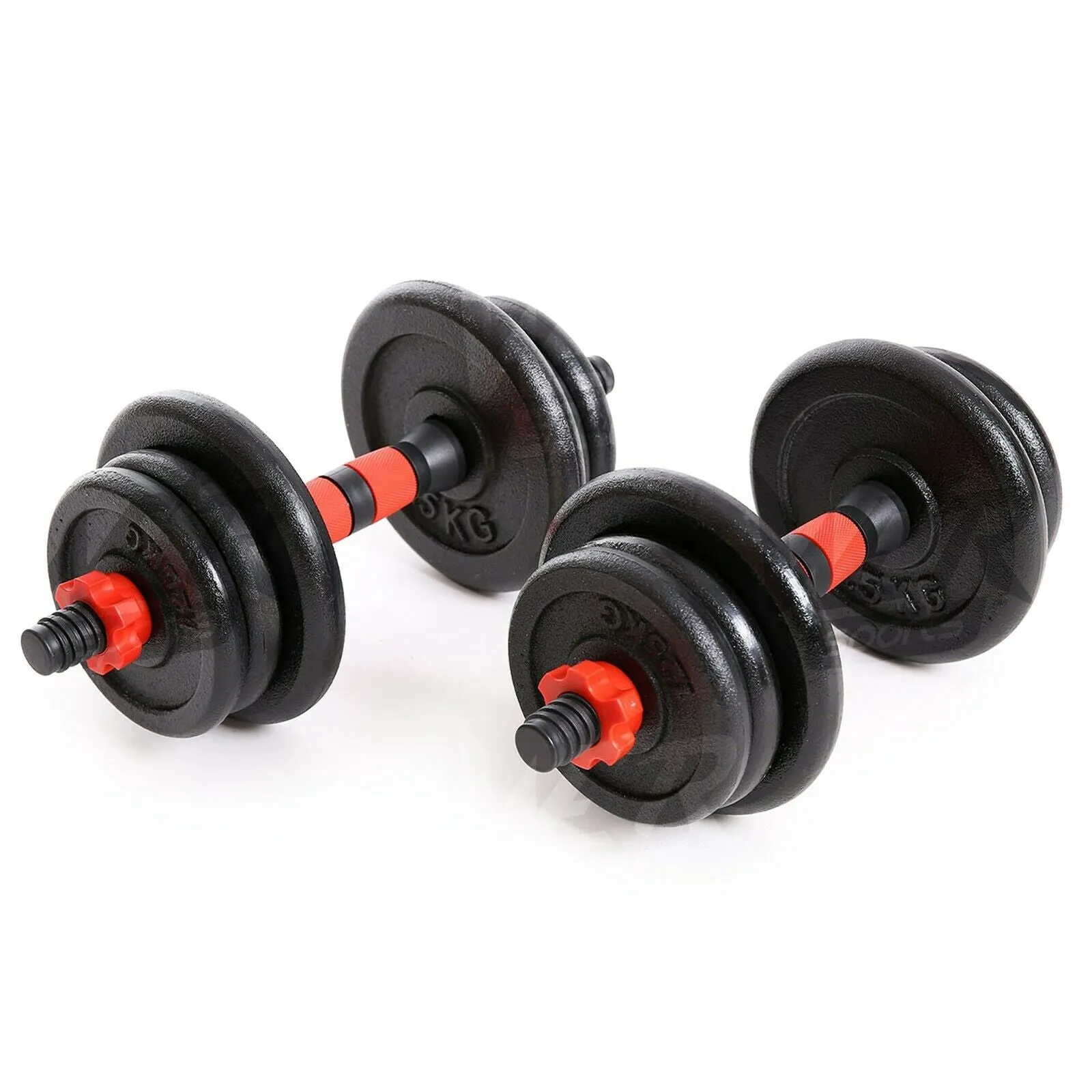 Adjustable Cast Iron Dumbbell Set 15kg, 20kg, 25kg, 30kg
