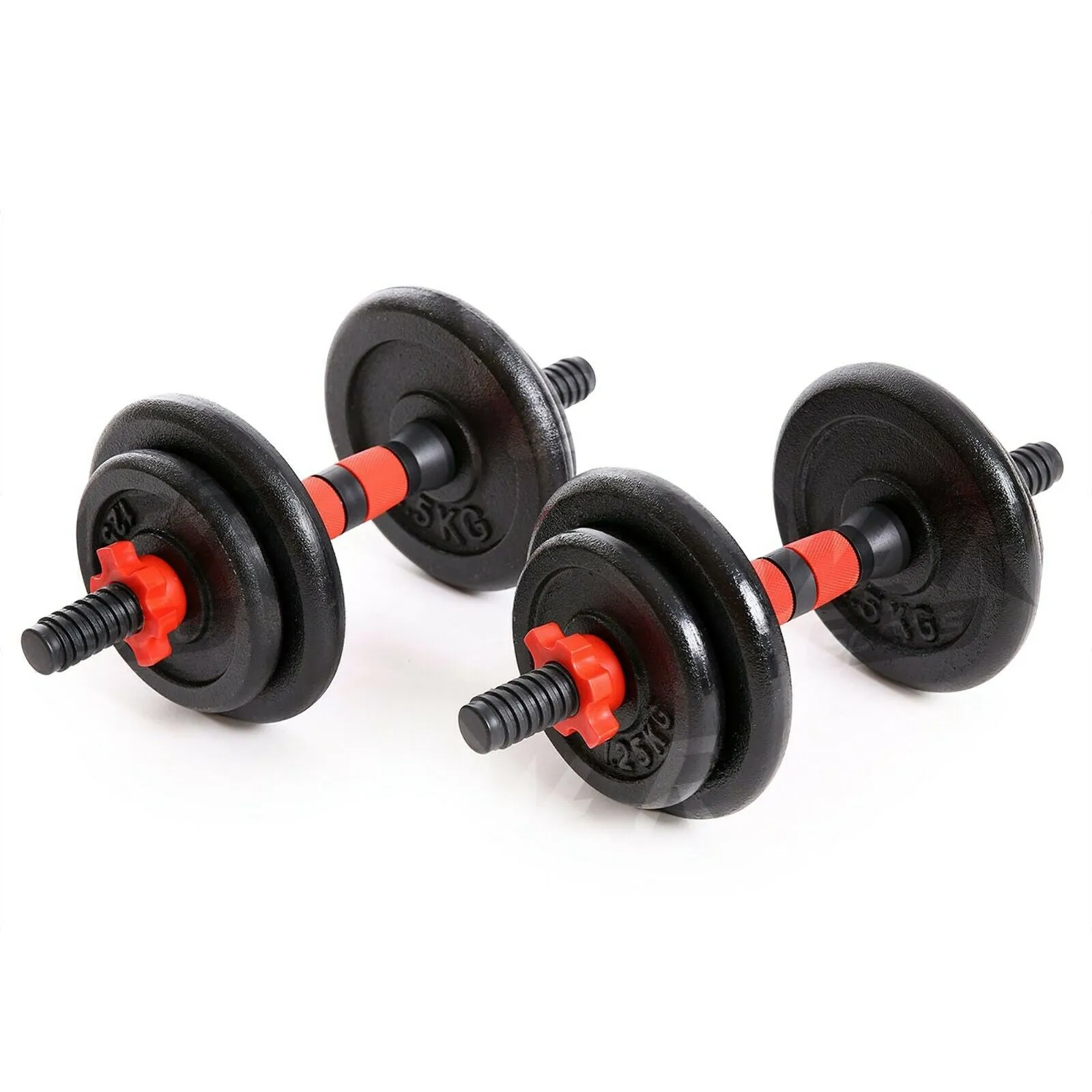 Adjustable Cast Iron Dumbbell Set 15kg, 20kg, 25kg, 30kg