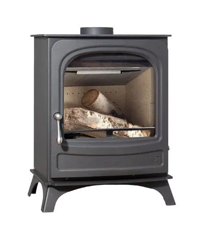 Arada Holborn 5 Widescreen Slate Multifuel Woodburning Stove, Freestanding, Eco Design Approved, Defra Approved