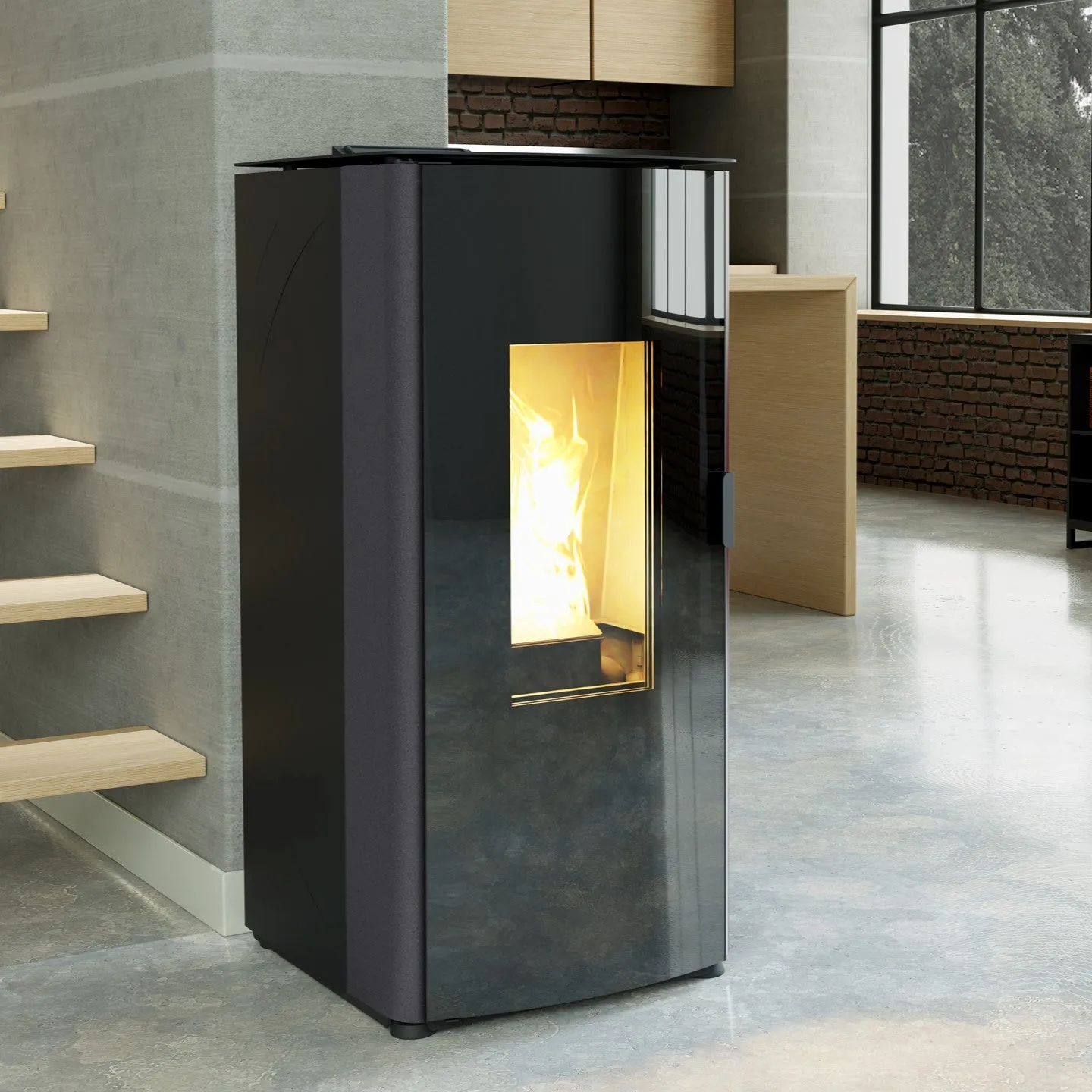 Artel Hydro 17 Thermo Pellet Stove Grey