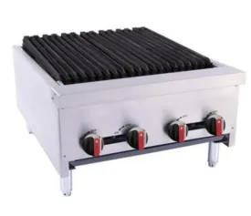 BakeMax BACGG24-4 Radiant Gas Charbroiler 24"