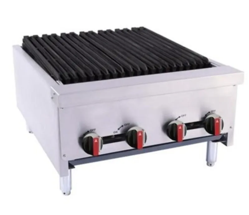BakeMax BACGG24-4 Radiant Gas Charbroiler 24"