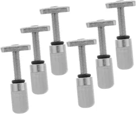 balacoo 6pcs Surfboard Screws Thumb Surfboard Sup Board Sup Anchor Surfboard Fin Fastener Board Fins Surf Fin Screws Surfboard Fin Screw Paddle Board Fin Surf Fins Silver Stainless Steel