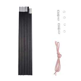 BRILLIANCE4U Tent Poles 12ft 8.5mm, Fits Female and Male Ends Tent, 7001 T6 Heated Aluminum Tent Pole Repair Kit, Lightweight Tent Poles Replacement, Outer Diameter 0.33”1 Pole Pack