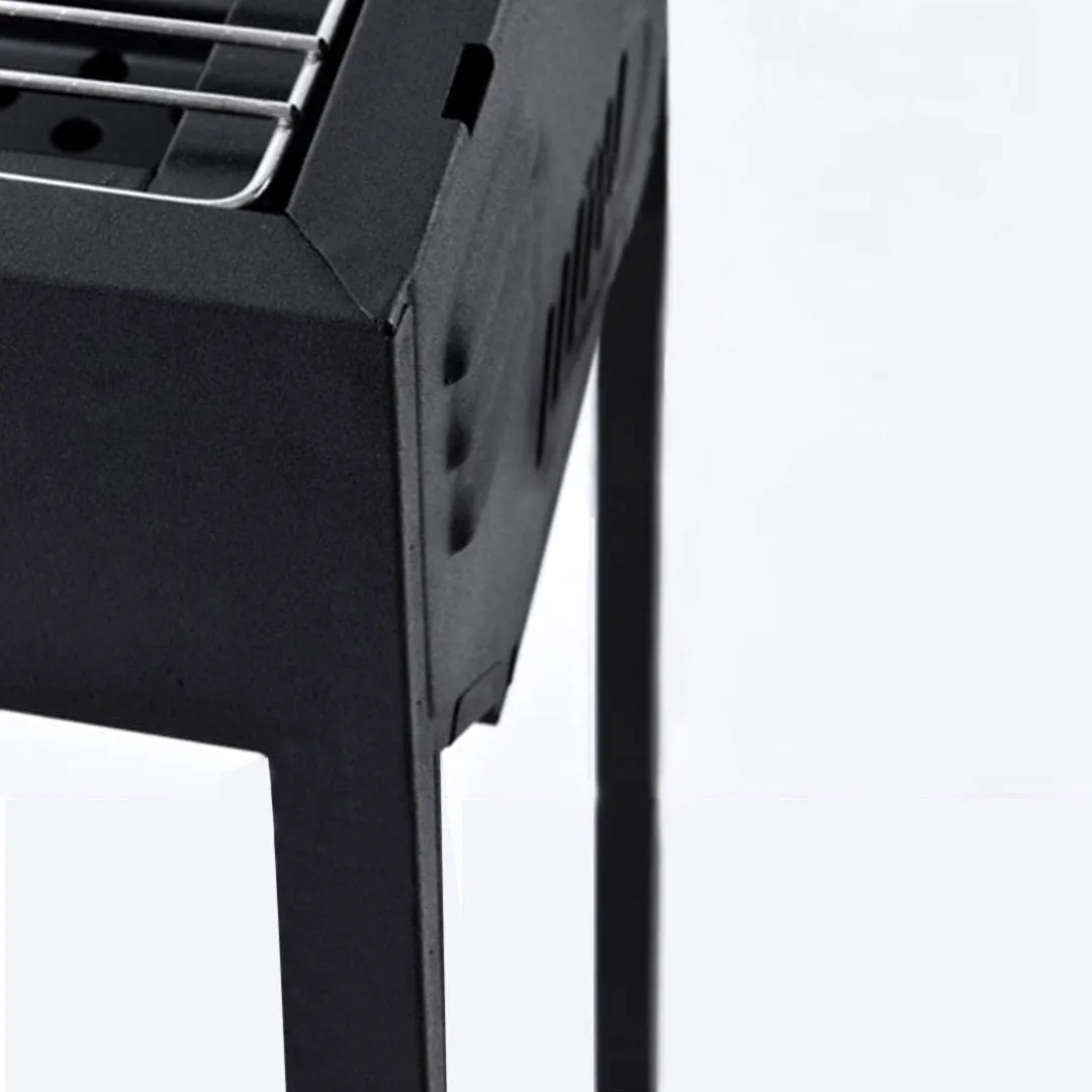 Charcoal Grill Set Premium 2X 72cm Portable Folding Thick Box-Type for Outdoor BBQ Camping