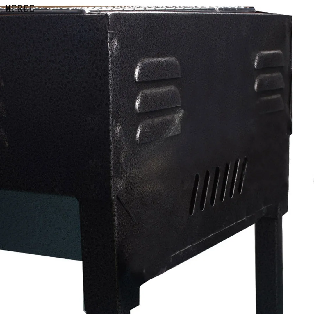 Charcoal Grill Set Premium 2X 72cm Portable Folding Thick Box-Type for Outdoor BBQ Camping