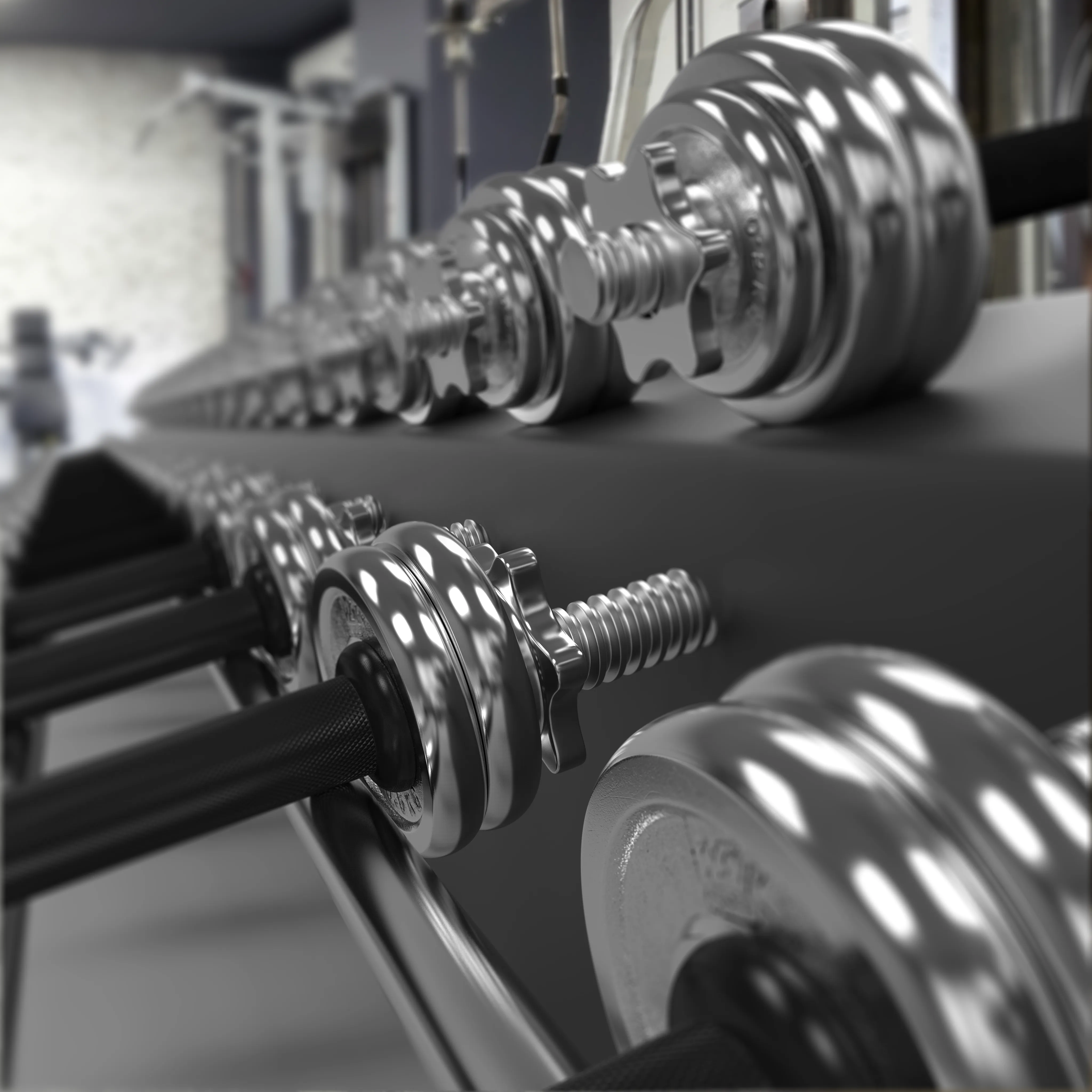 ChromeXBell Chrome Dumbbell Set 15KG SET