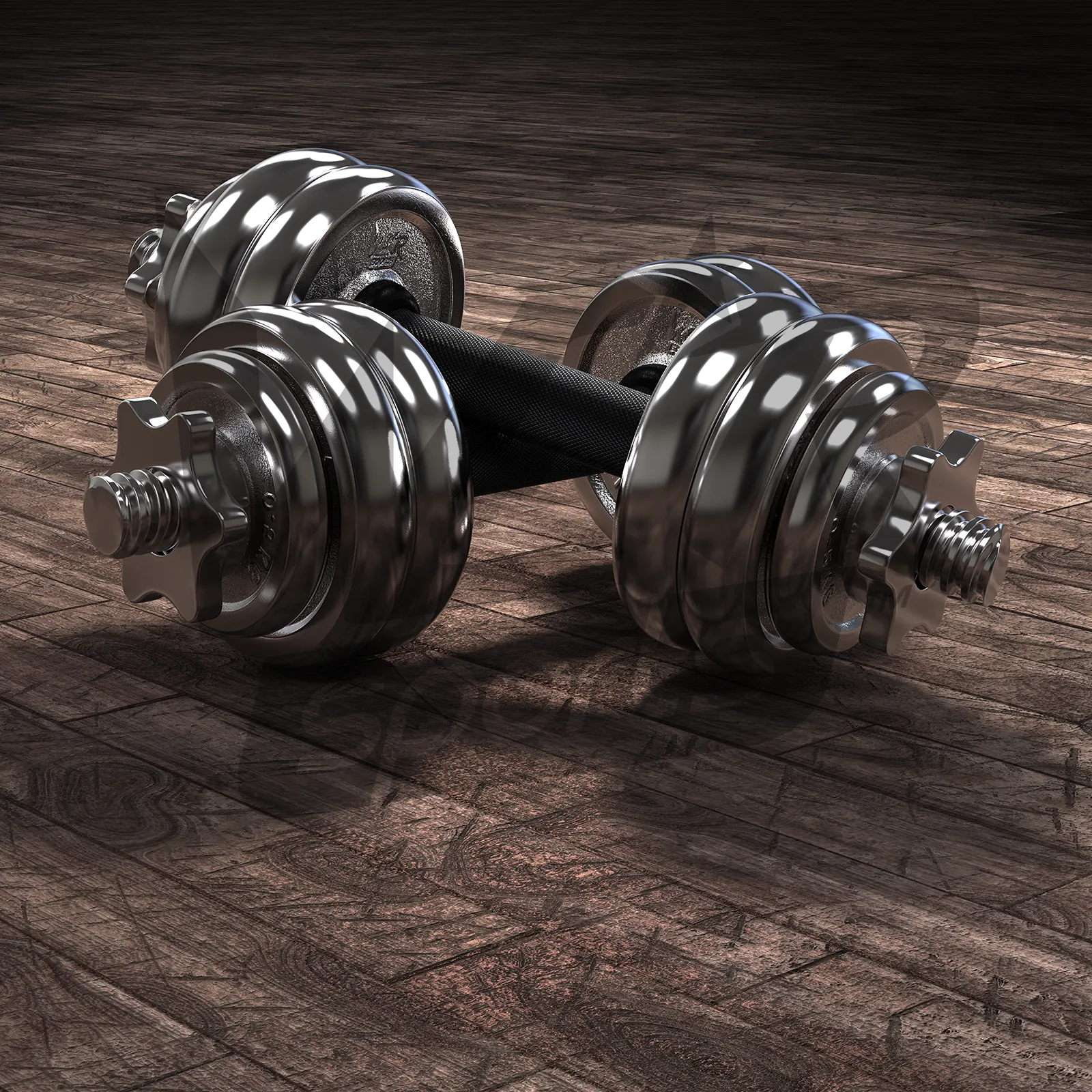 ChromeXBell Chrome Dumbbell Set 15KG SET