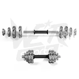 ChromeXBell Chrome Dumbbell Set 15KG SET