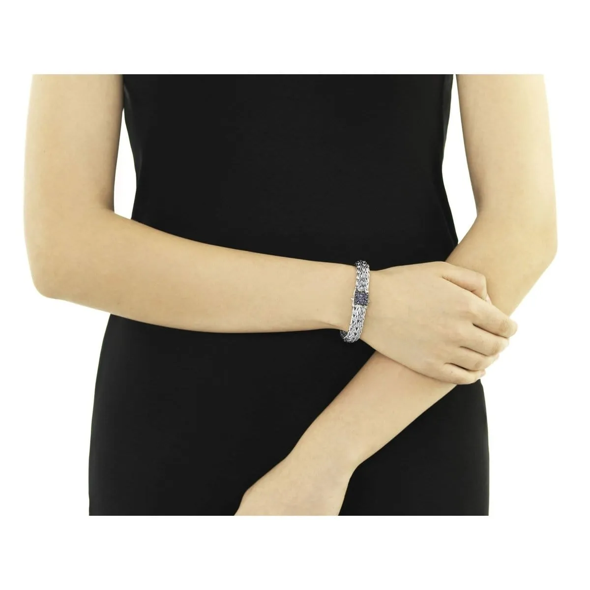 Classic Chain Blue Sapphire Bracelet - BBS94052BSP