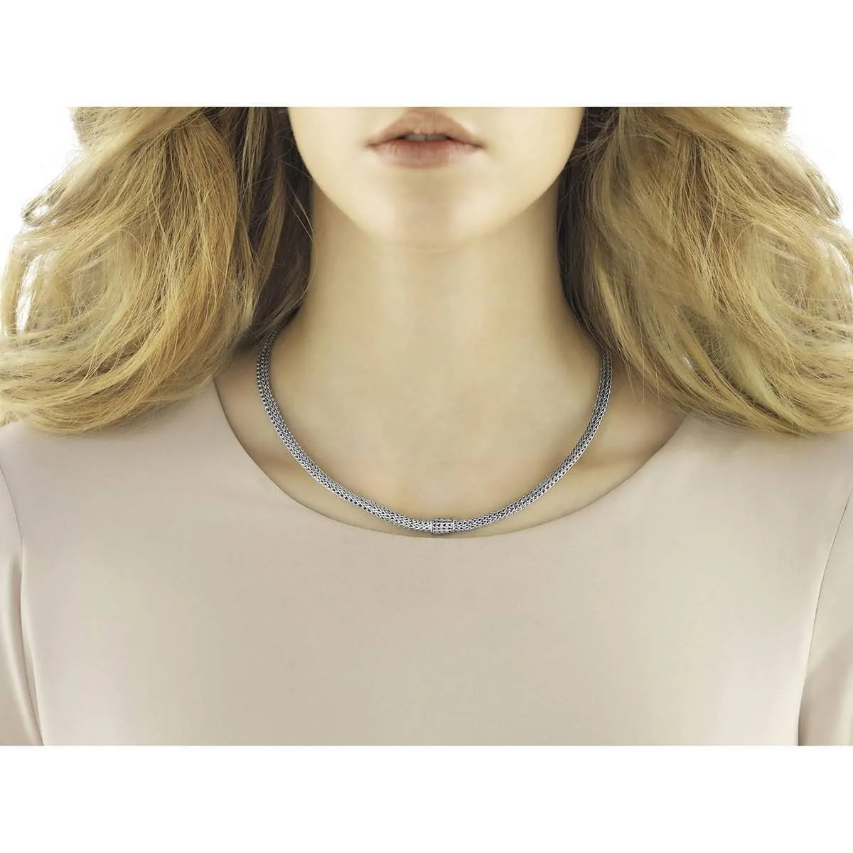 Classic Chain Silver Extra Small Necklace - NB96C