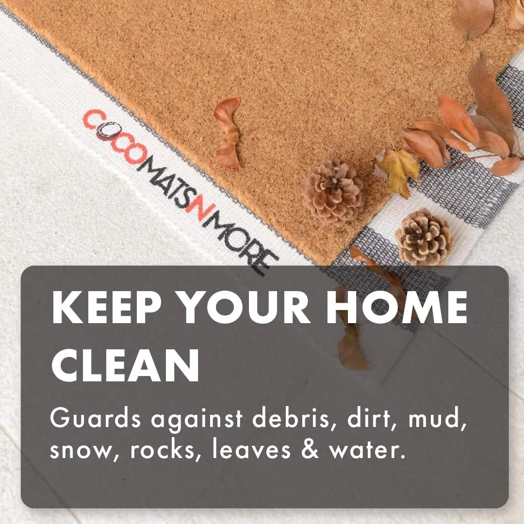 COCO MATS 'N MORE BBQ Party Door Mat - Ultimate BBQ Party Decor for Independence Day (18Lx30W) Durable Entry Mat Uses Natural Coir to Scrape Dirtiest Shoes | 4th of July Doormats