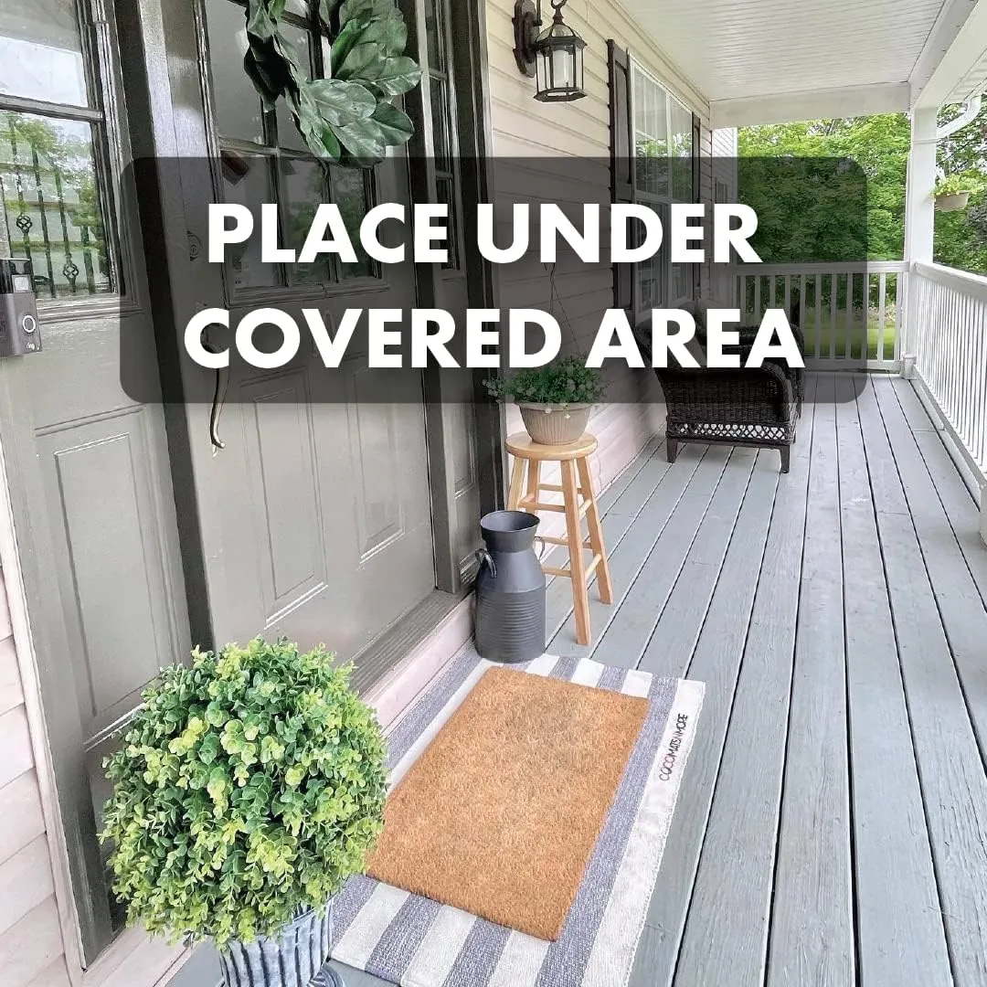 COCO MATS 'N MORE BBQ Party Door Mat - Ultimate BBQ Party Decor for Independence Day (18Lx30W) Durable Entry Mat Uses Natural Coir to Scrape Dirtiest Shoes | 4th of July Doormats