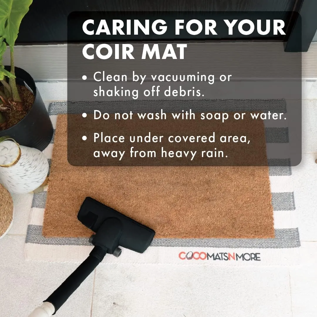 COCO MATS 'N MORE BBQ Party Door Mat - Ultimate BBQ Party Decor for Independence Day (18Lx30W) Durable Entry Mat Uses Natural Coir to Scrape Dirtiest Shoes | 4th of July Doormats