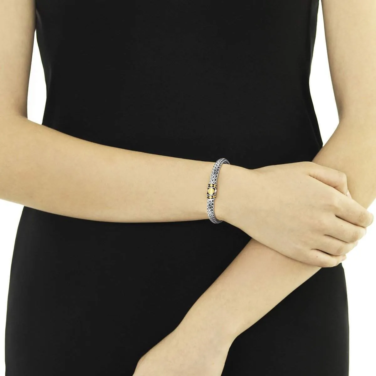 Dot Deco Gold Silver Small Bracelet - BZ33666