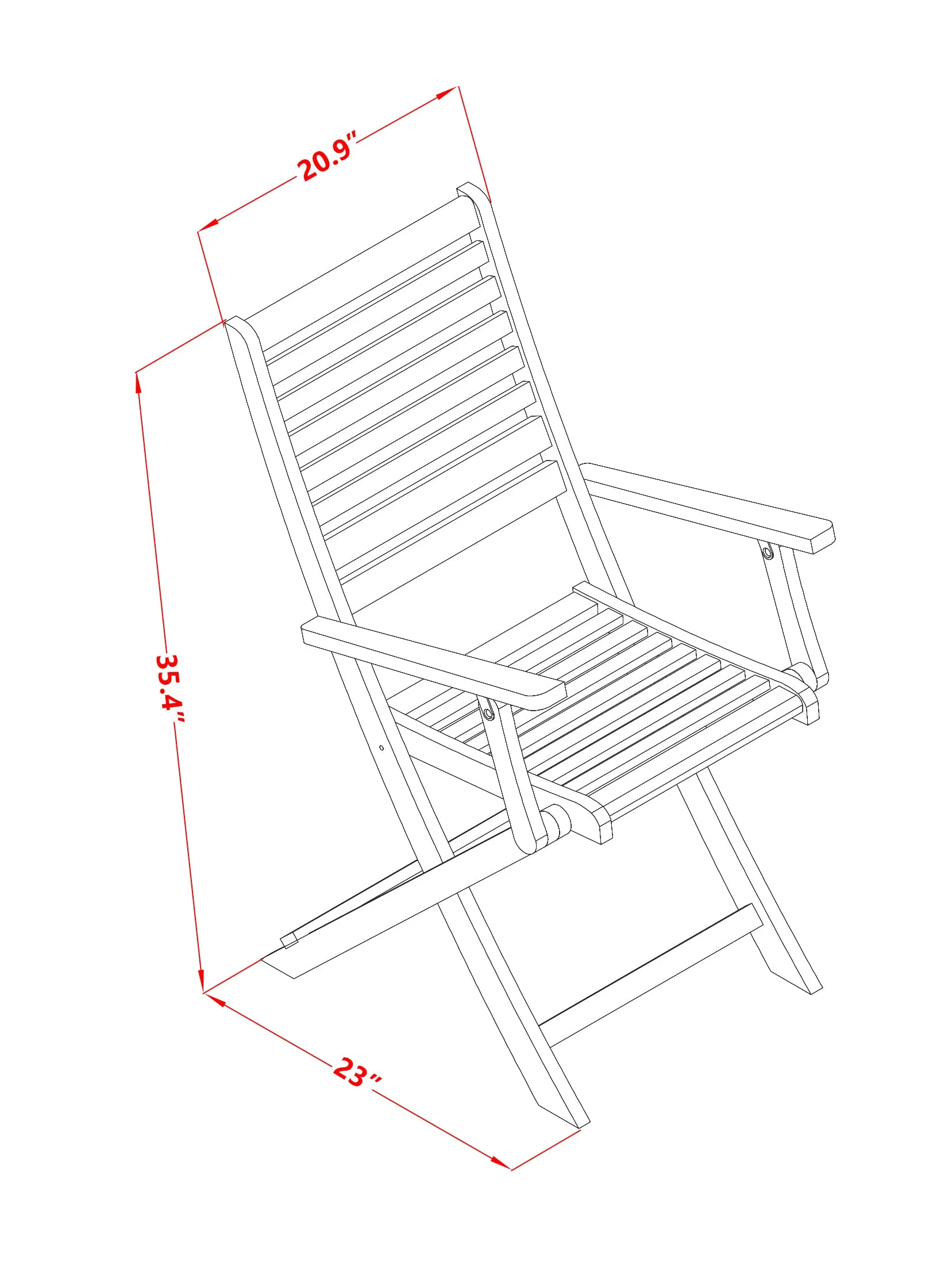 East West Furniture AEDK7CWNA 7 Piece Patio Bistro Dining Furniture Set Consist of a Rectangle Outdoor Acacia Wood Table and 6 Folding Side Chairs, 36x60 Inch, Natural Oil