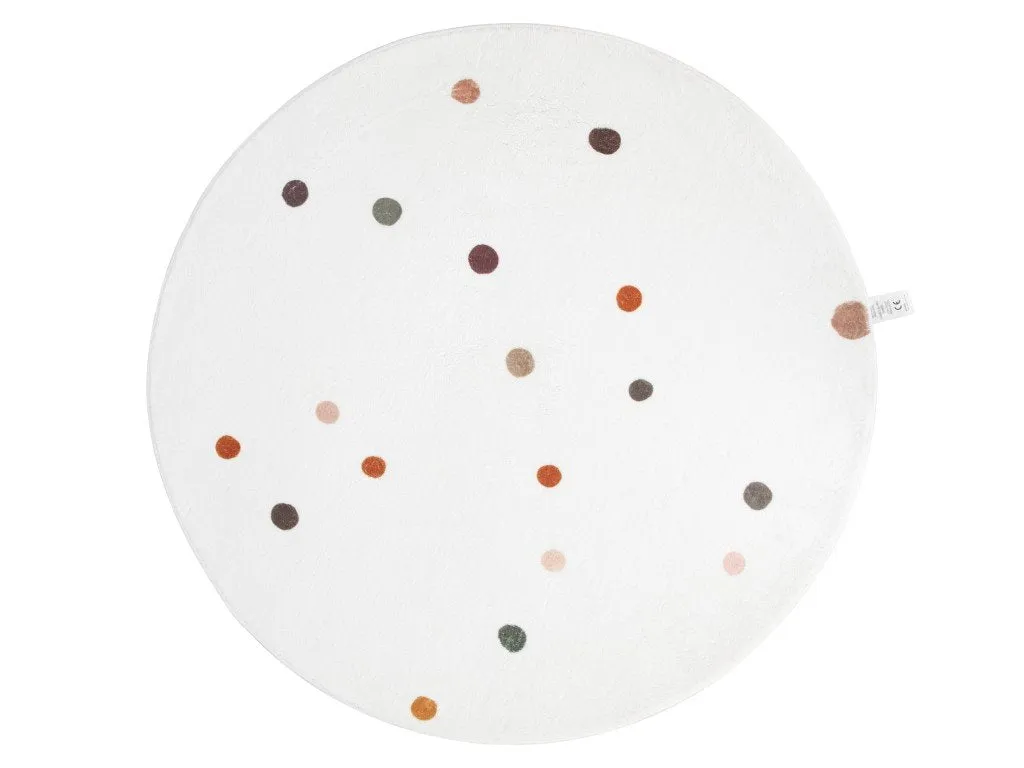 EliNeli Runde Spielmatte für Kinder - Dots