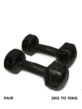 Iron Dumbbell Pair - 2KG / 10KG