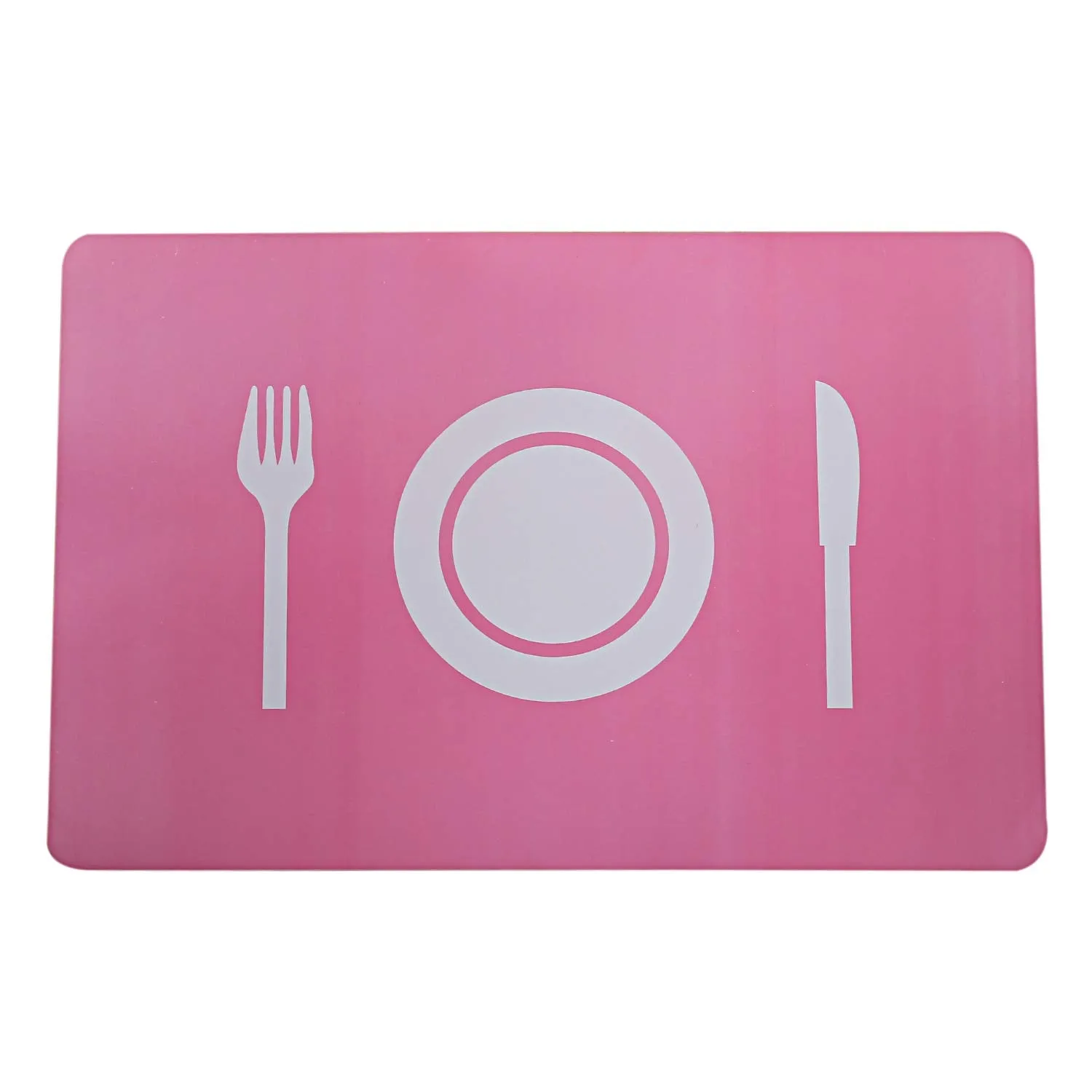 Kuber Industries Plate Design PVC 6 Pieces Fridge Mats (Pink) - CTKTC21869
