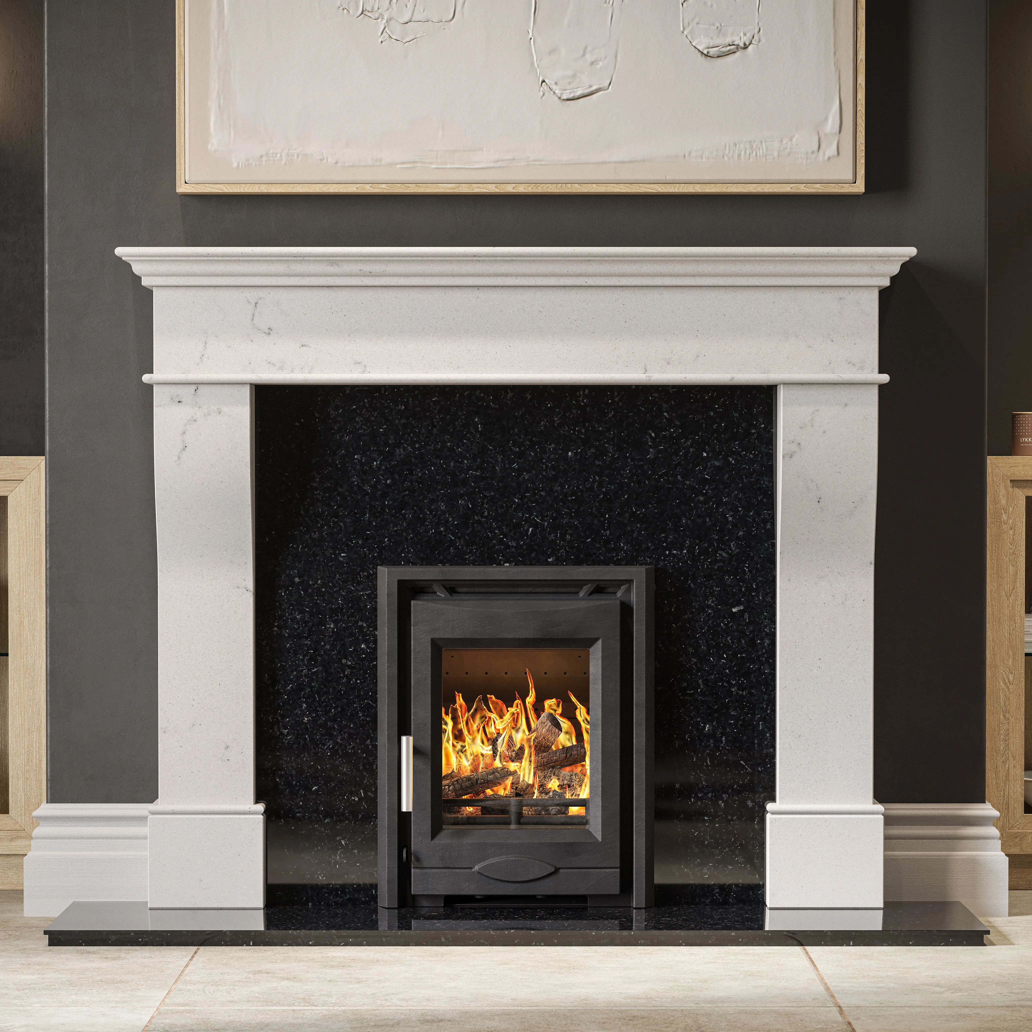Mazona Dedham 7kW Stove, Multifuel, Woodburning, Inset, Eco Design Approved, Defra Approved