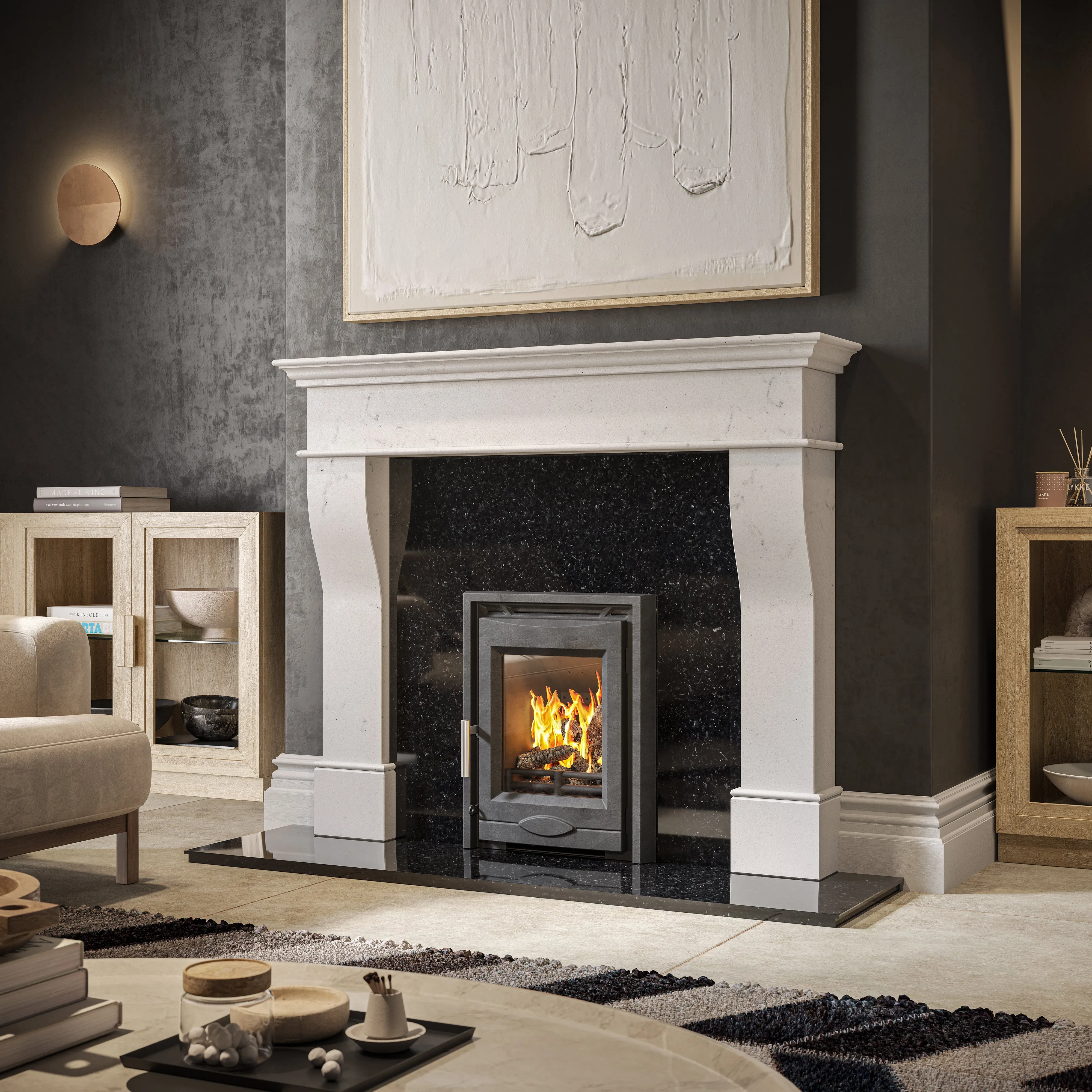 Mazona Dedham 7kW Stove, Multifuel, Woodburning, Inset, Eco Design Approved, Defra Approved