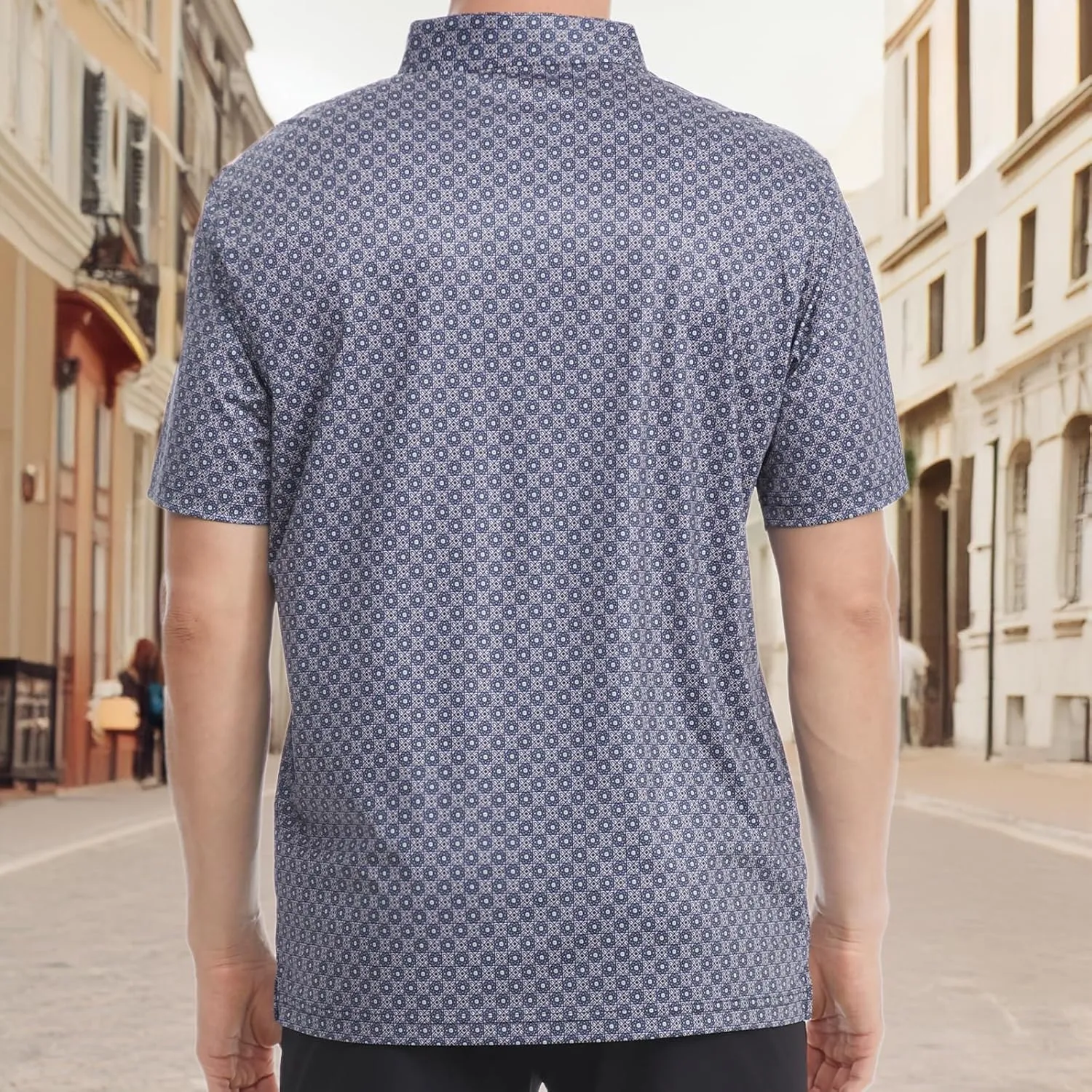 Mens Polo Shirts Short Sleeve Golf Shirt Moisture Wicking Dry Fit Casual Stylish Polo Shirt for Men