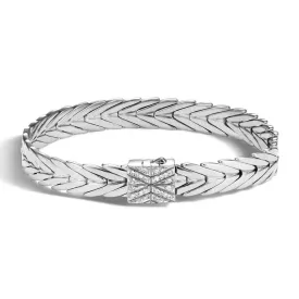 Modern Chain Bracelet with Diamonds - BBP932692DI