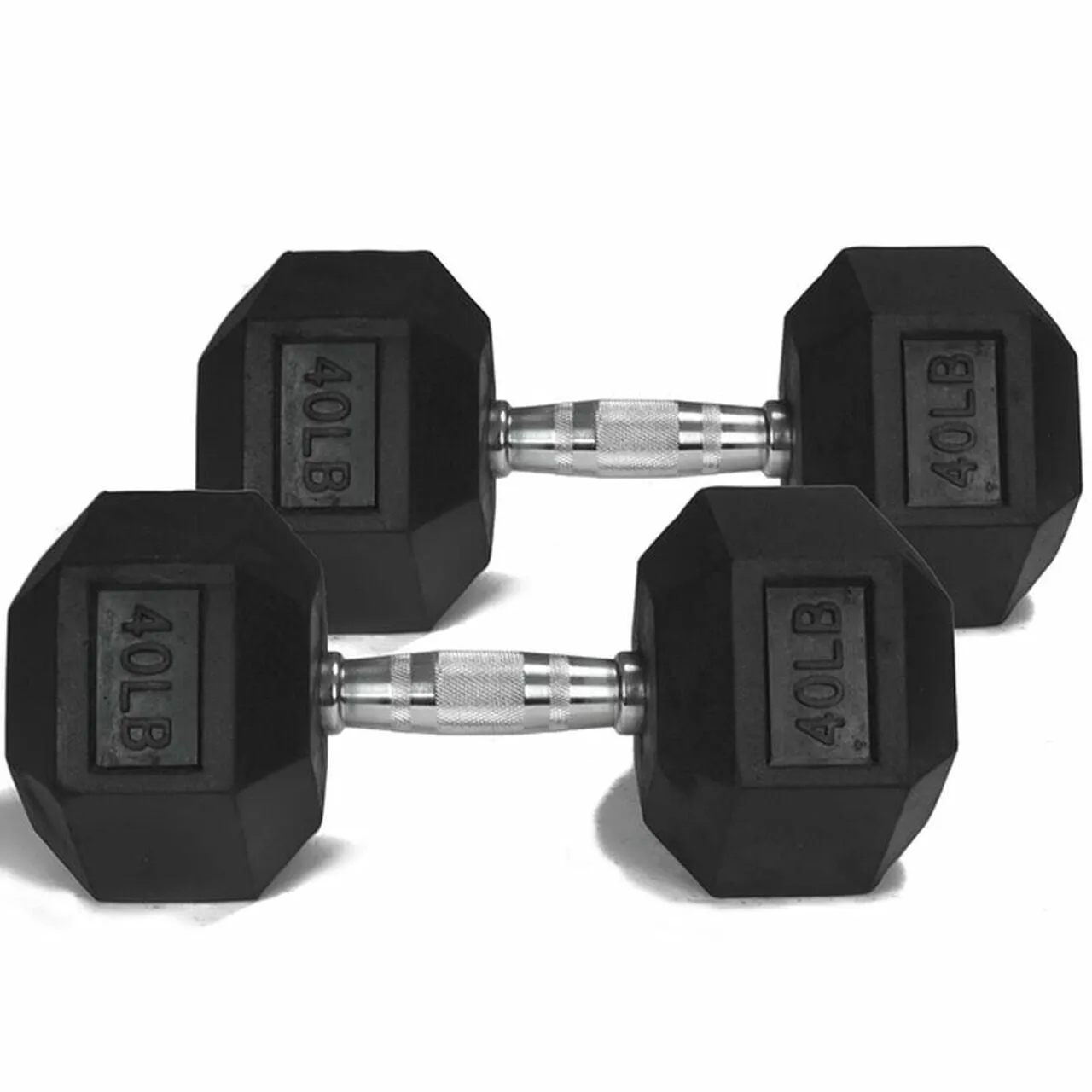 NEW Individual Rubber Hex Dumbbells HEAVY DUTY Commercial Grade