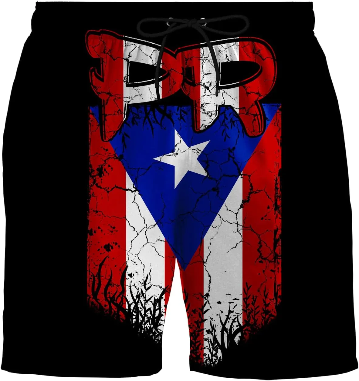 NHJMH Mens Swim Trunks Men Quick Dry Swim Short with Pockets Trinidad and Tobago Flag Board Beach Shorts