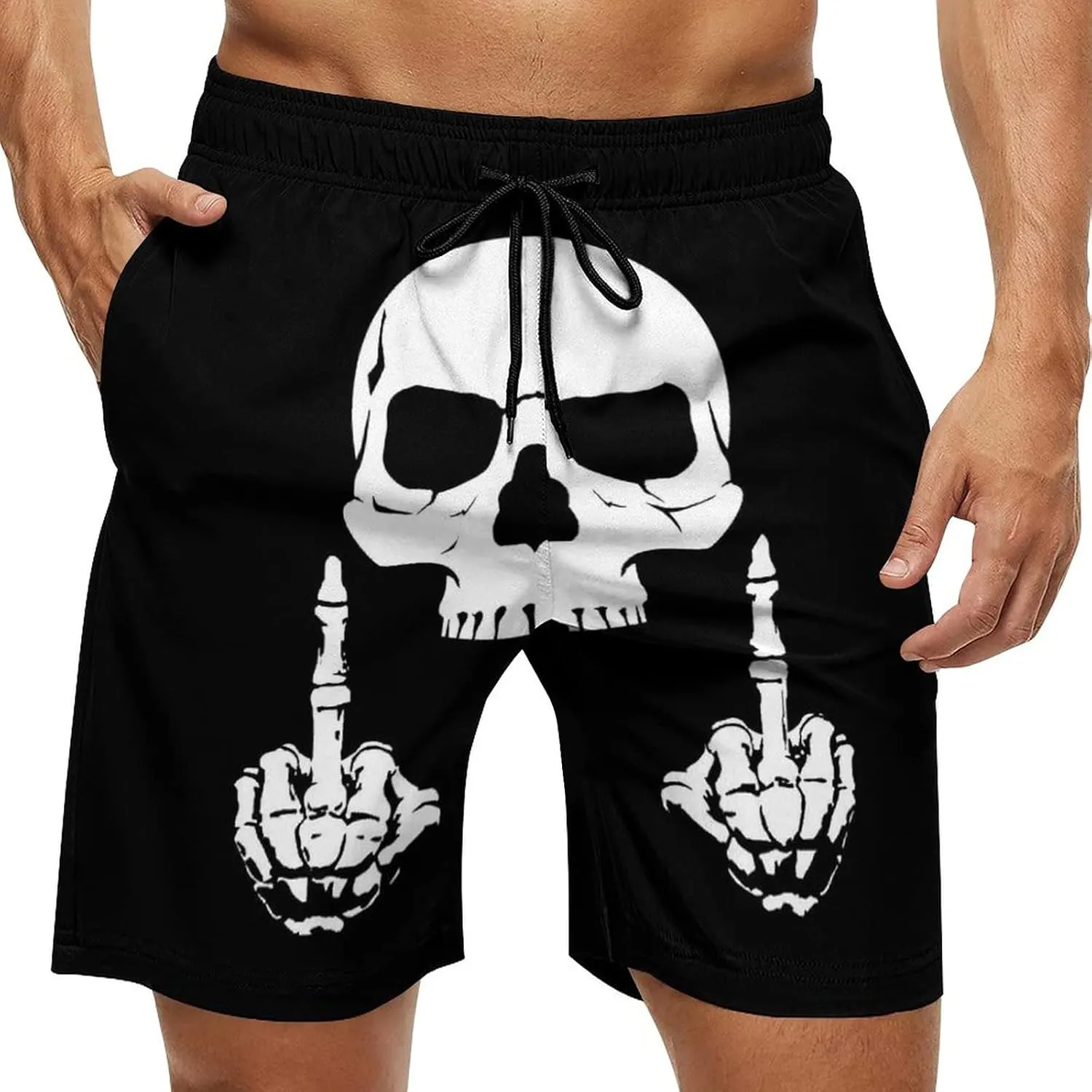 NHJMH Mens Swim Trunks Men Quick Dry Swim Short with Pockets Trinidad and Tobago Flag Board Beach Shorts