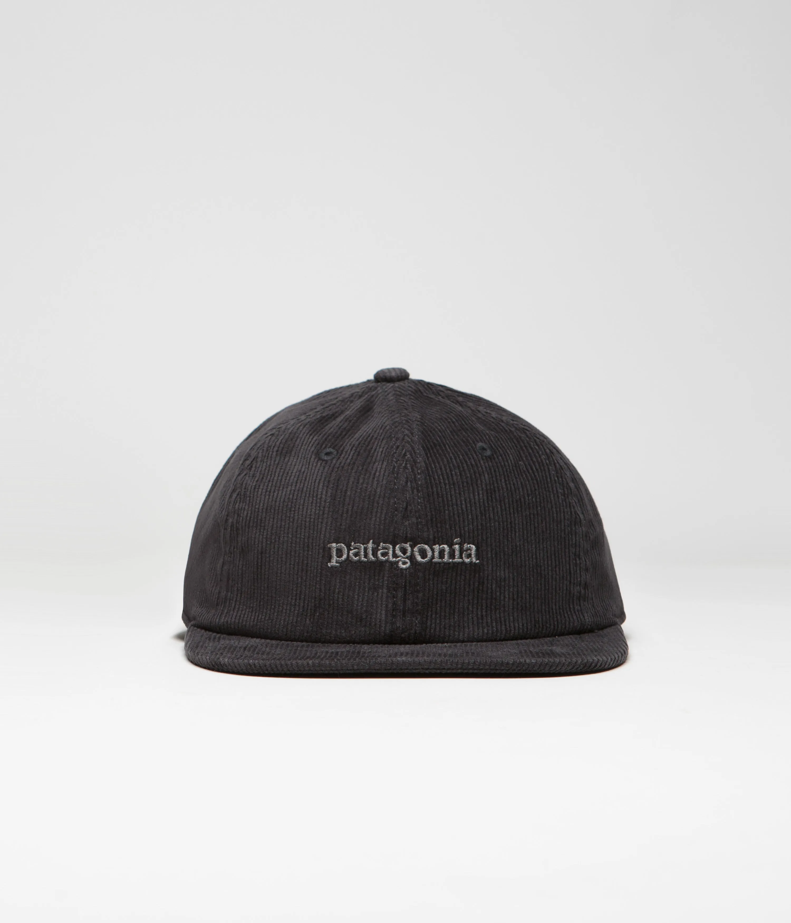 Patagonia Corduroy Cap - Text Logo: Ink Black