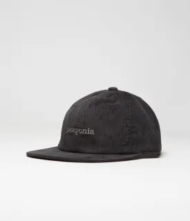 Patagonia Corduroy Cap - Text Logo: Ink Black