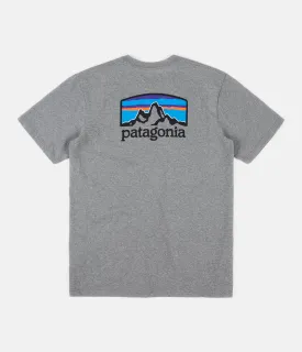 Patagonia Fitz Roy Horizons Responsibili-Tee T-Shirt - Gravel Heather