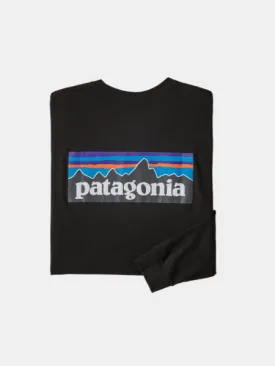 PATAGONIA MEN'S LONG SLEEVED P-6 LOGO RESPONSIBILI-TEE