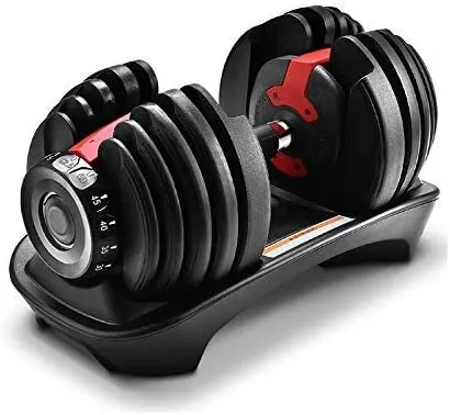 Pickup in store-IMFit 5lb-52.5lb Adjustable Dumbbell with Free Hand Grip- Weight adjusts from 5 to 52.5 lbs. 15 Adjustable Weight Settings, Space Efficient Compact Design, Easily Switch Exercises.