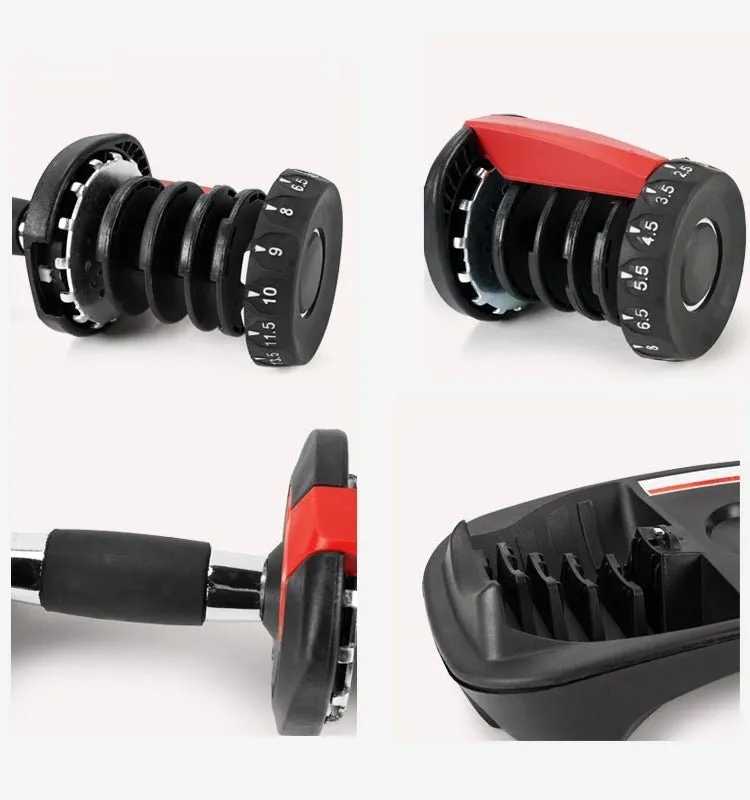 Pickup in store-IMFit 5lb-52.5lb Adjustable Dumbbell with Free Hand Grip- Weight adjusts from 5 to 52.5 lbs. 15 Adjustable Weight Settings, Space Efficient Compact Design, Easily Switch Exercises.