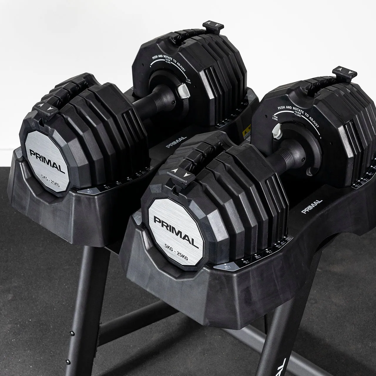 Primal Personal Series 25kg Adjustable Dumbbells (PAIR)