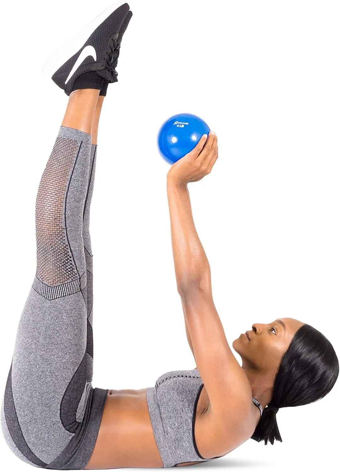 ProsourceFit Weighted Toning Exercise Balls for Pilates, Yoga, Strength Training and Physical Therapy, 2 lb to 8 lb, Color Coded