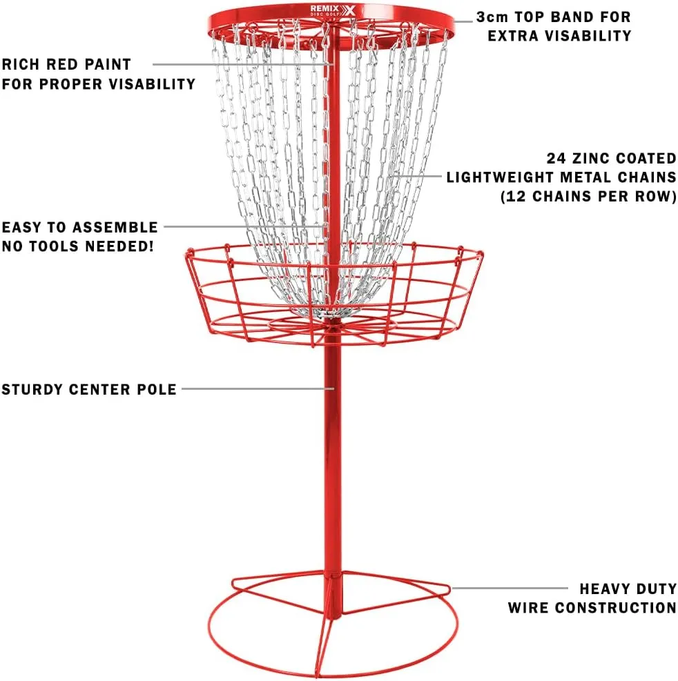 Remix Deluxe Practice Basket for Disc Golf - Choose Your Color
