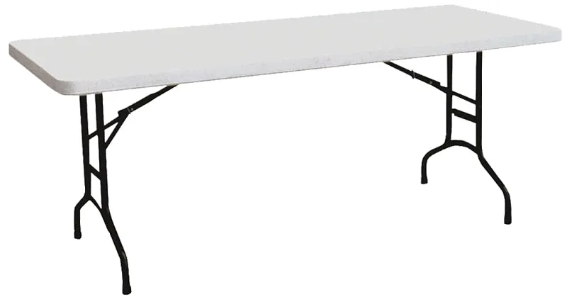 Simple Spaces TBL-040 Banquet Table, 6 ft OAW, 30 in OAD, 29-1/4 in OAH, Steel Frame, Polyethylene Tabletop :EA: QUANTITY: 1