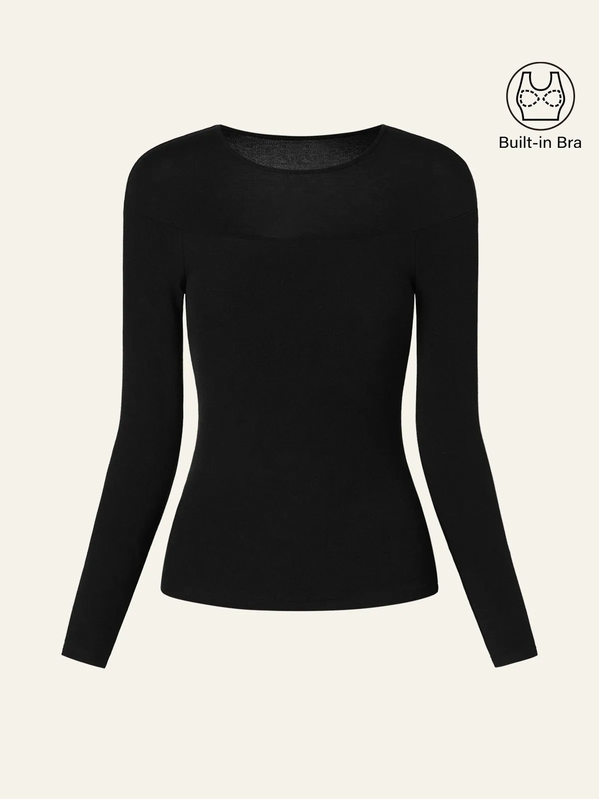 Tencel Wool Sheer Shoulder Brami Top