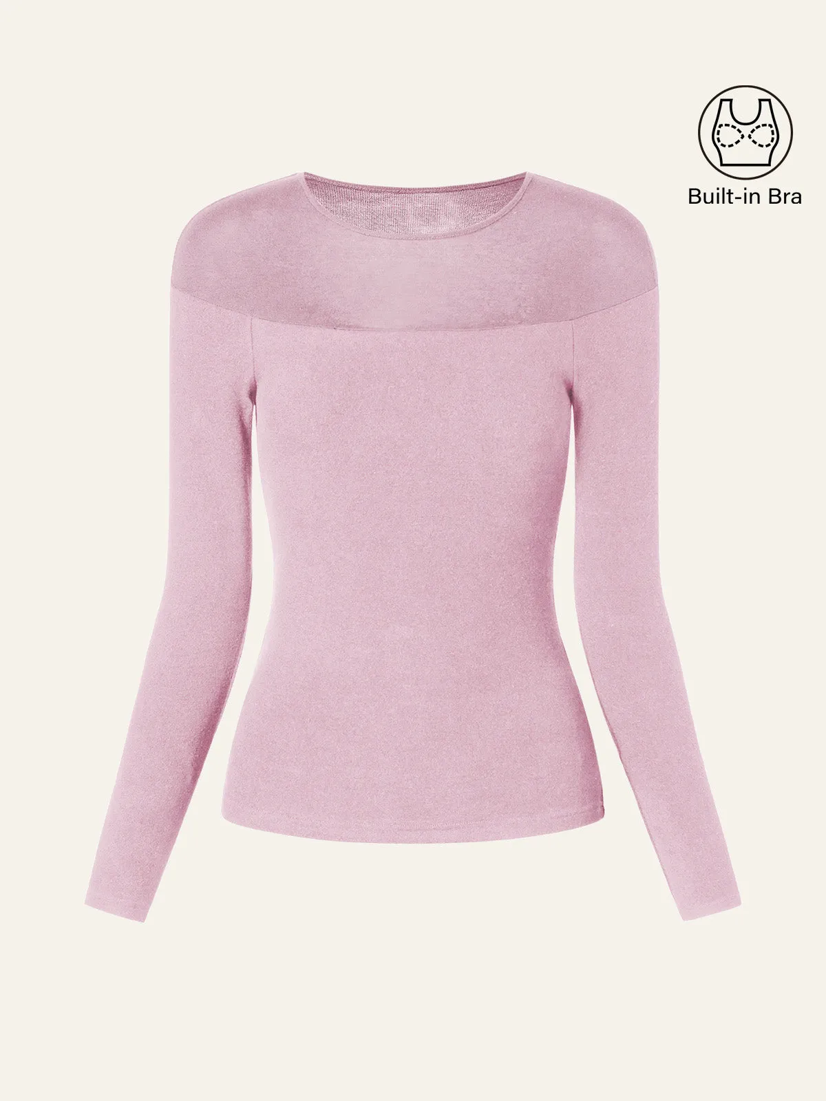 Tencel Wool Sheer Shoulder Brami Top