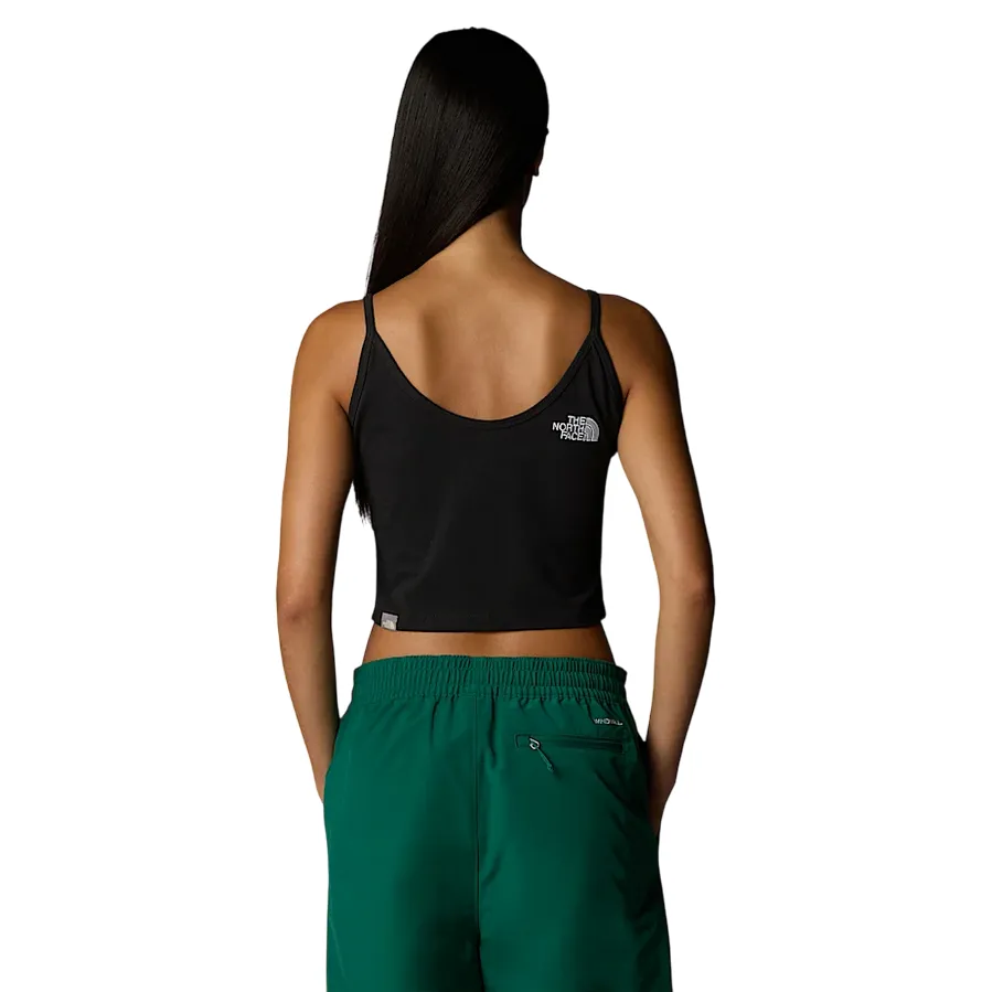 The North Face canotta da donna aderente Slim Crop Tank NFA55AQJK3 nero
